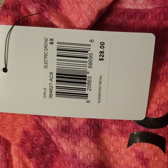 3/$25 🔵 HURLEY Twist Front Long Sleeve  Sz 6x with tags 🔵 3/$25 - Picture 5 of 12